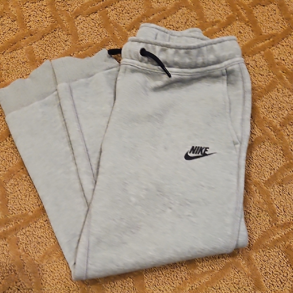 Nike Kids Tech Gear Heather Gray Sweatpants